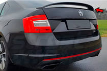 Skoda Octavia III A7 2013-2019 Spoiler DPT V-5 (Schwarz Glanz) Foto 3
