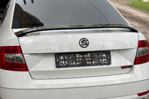 Skoda Octavia III A7 2013-2019 Spoiler DPT V-5 (Schwarz Glanz) Foto 2