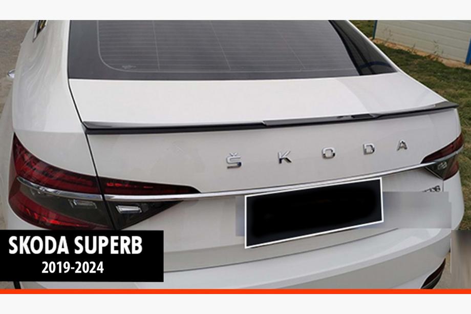 Skoda Superb 2015-2024 Spoiler DPT V-3 (2019-2024, Schwarz Glanz) Image