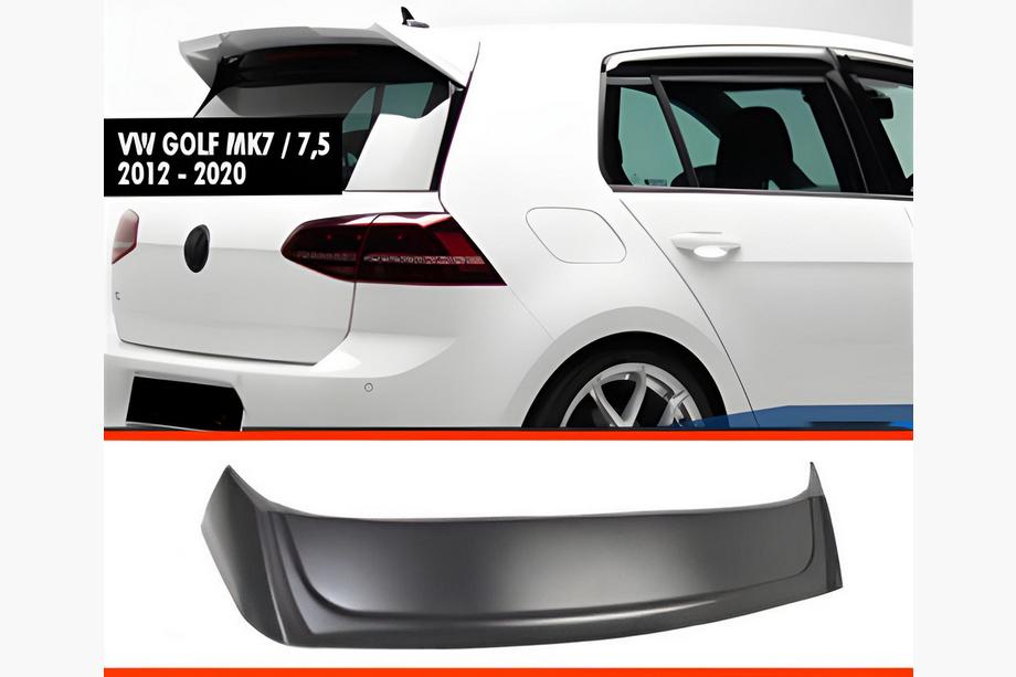 Volkswagen Golf 7/E-Golf 2012-2020 Spoiler DPT V-6 (HB, Schwarz Glanz) Image