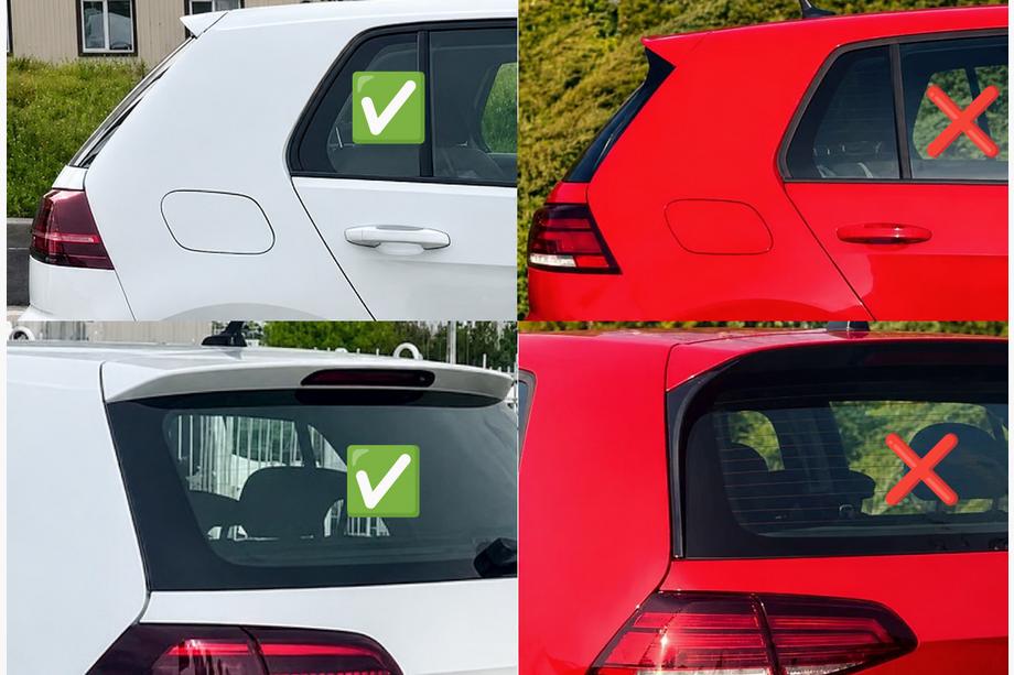 Volkswagen Golf 7/E-Golf 2012-2020 DPT V-7 Spoiler (für Base HB, Hochglanz-Schwarz) Foto 10