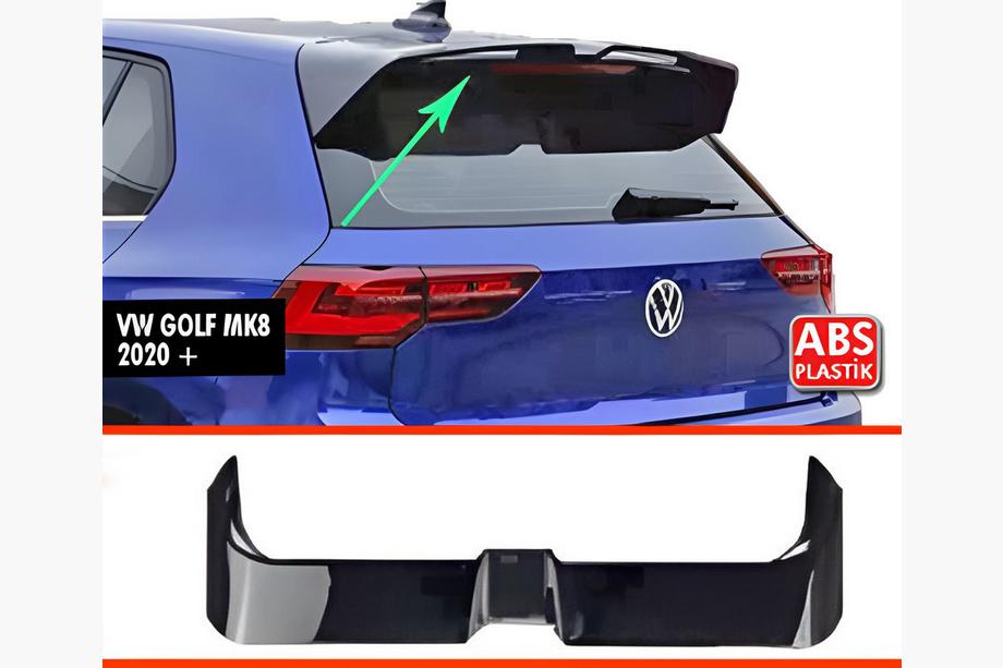 Volkswagen Golf 8 2019- DPT V-1 Heckspoiler (HB, Schwarz Glanz) Image