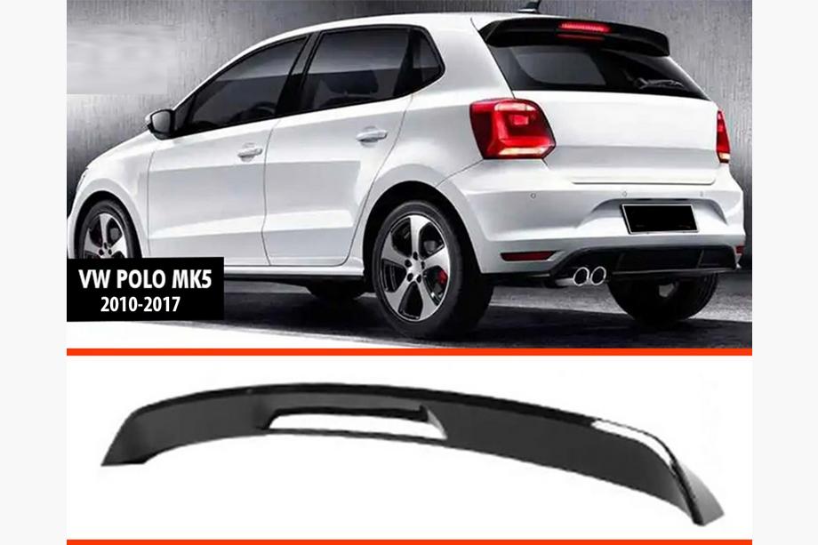 Volkswagen Polo 2010-2017 Spoiler DPT V-2 (HB, Schwarz Glanz) Image