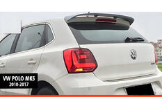 Volkswagen Polo 2010-2017 Spoiler DPT V-5 (HB, Schwarz Glanz) Foto 1