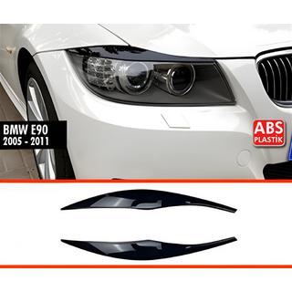 Scheinwerferblenden DPT (2Stk, Schwarz Glanz) BMW 3 Series E90/E91 2005-2011 Foto 1