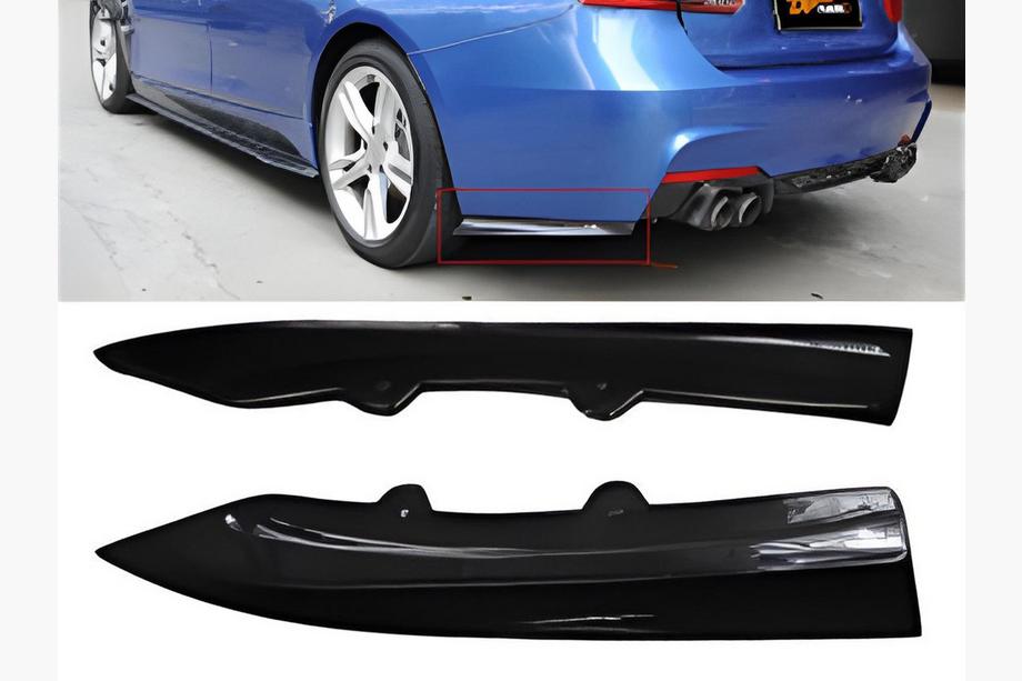 BMW 3 Series F30/F31 2012-2019 Heck Flaps Aufsätze DPT (Schwarz Glanz) Foto 1