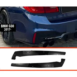DPT Heck-FLAP-Aufsätze (für M-Sport/M5 F90, Schwarz Hochglanz)