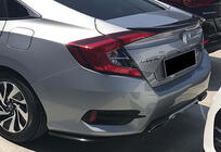 Honda Civic Sedan X 2016-2021 Heck Flaps Aufsätze DPT (Schwarz Glanz) Foto 1