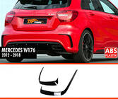 Mercedes A-class W176 2012-2018 Heckspoiler Aufsätze DPT (Schwarz Glanz) Foto 1