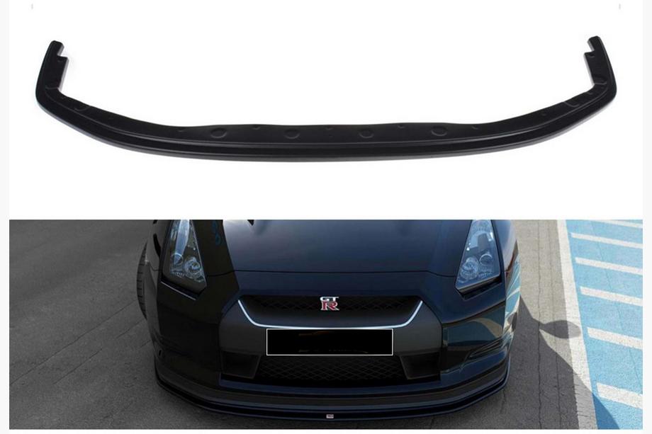 Nissan GT-R 2008-2025 Front Lip Spoiler DPT (Schwarz Glanz) Image
