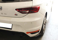Seat Leon 2013-2020 Heck Flaps Aufsätze DPT (Schwarz Glanz) Foto 1