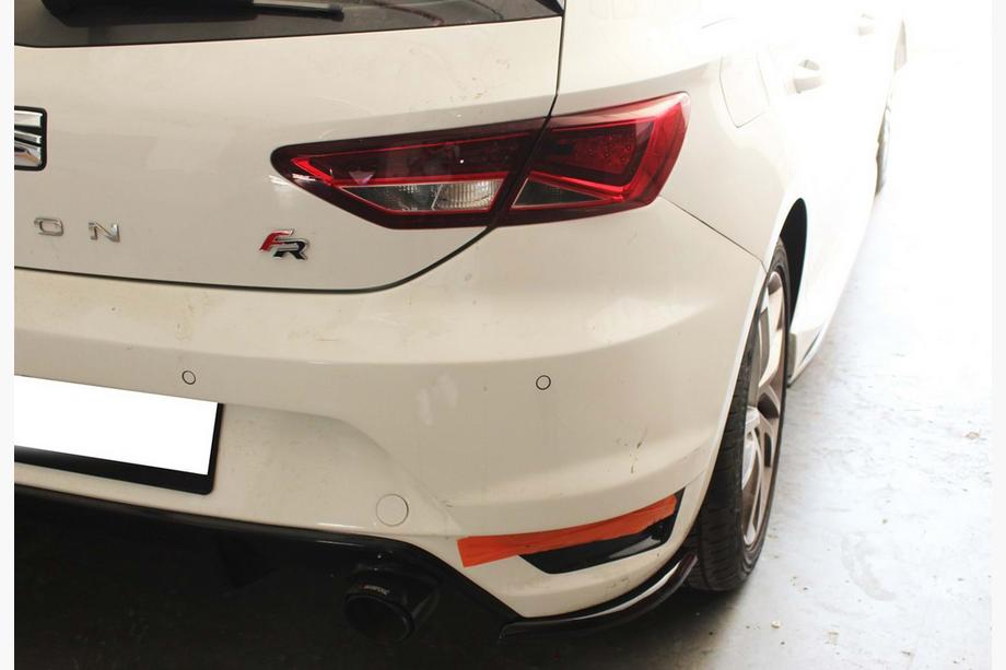 Seat Leon 2013-2020 Heck Flaps Aufsätze DPT (Schwarz Glanz) Image