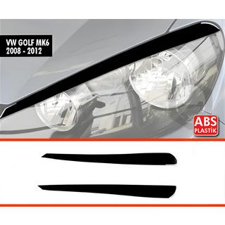 Scheinwerferblenden DPT (2Stk, Schwarz Glanz) Volkswagen Golf 6 2008-2014