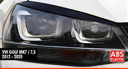 Volkswagen Golf 7/E-Golf 2012-2020 Scheinwerferblenden DPT (2Stk, Schwarz Glanz) Foto 1