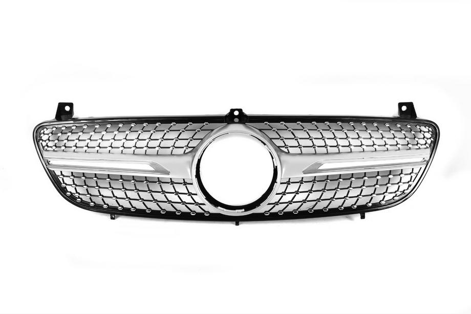 Mercedes Vito W639 2004-2014 Frontgrill Diamond Silber (2004-2010) Foto 3