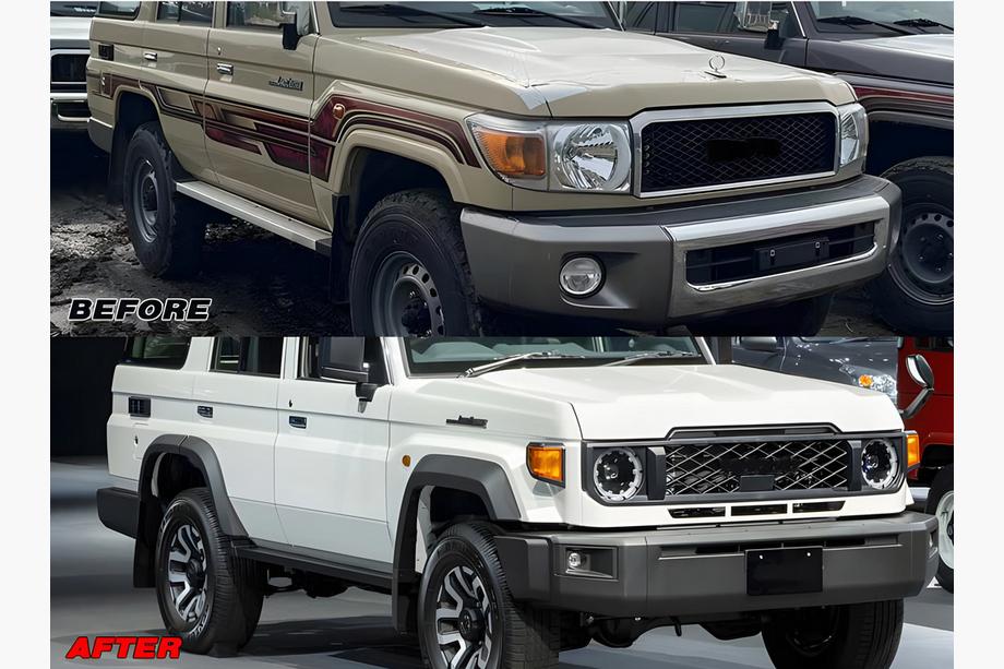 Toyota Land Cruiser 70 1984- Facelift Komplettset 2024 Image