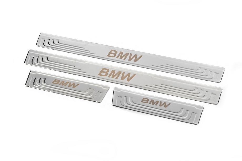 BMW Universelle Einstiegsleisten BMW V-2 (4 Stk., Edelstahl) Foto 3