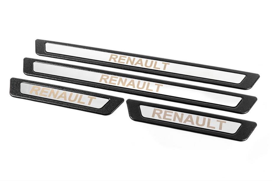 Renault Universelle Einstiegsleisten Renault V-3 (4 Stk., Edelstahl) Foto 3