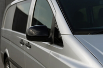 Mercedes Vito W639 2004-2014 Spiegelabdeckungen Schwarz (2004-2010, Edelstahl) Foto 1