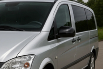 Mercedes Vito W639 2004-2014 Schwarze Spiegelabdeckungen (2010-2014, Edelstahl) Foto 1