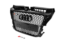 Audi A3 2003-2012 Frontgrill RS-Style (2008-2012, schwarz mit Chrom) Foto 2