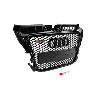 Frontgrill RS-Style (2008-2012, schwarz mit Chrom) Audi A3 2003-2012 Foto 3