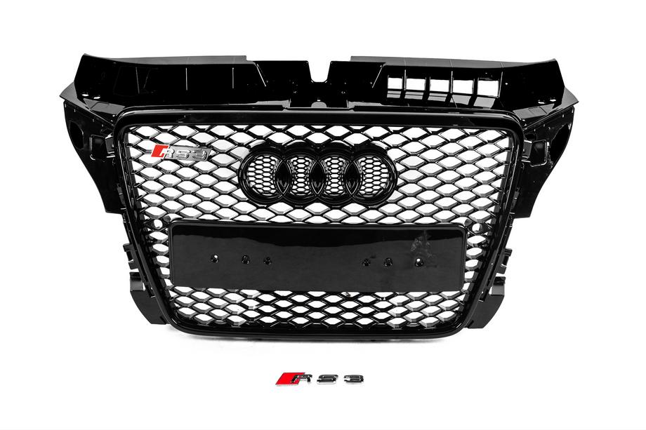 Audi A3 2003-2012 Frontgrill RS-Style (2008-2012, schwarz mit Chrom) Image