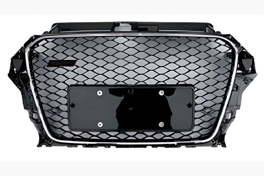Audi A3 2012-2020 Frontgrill RS-Style (2012-2016, schwarz mit Chrom) Image