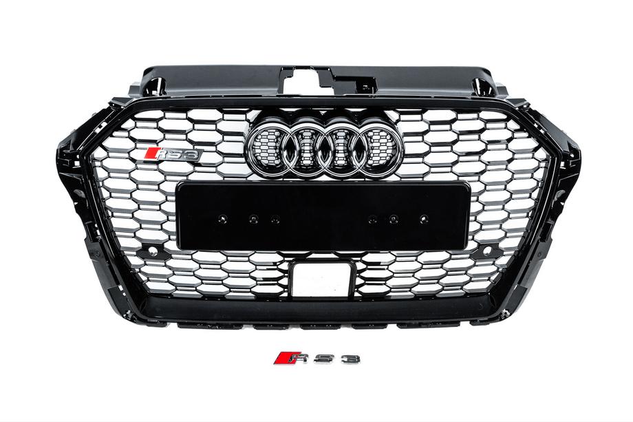 Audi A3 2012-2020 Frontgrill RS-Style (2016-2020, schwarz-grau) Image