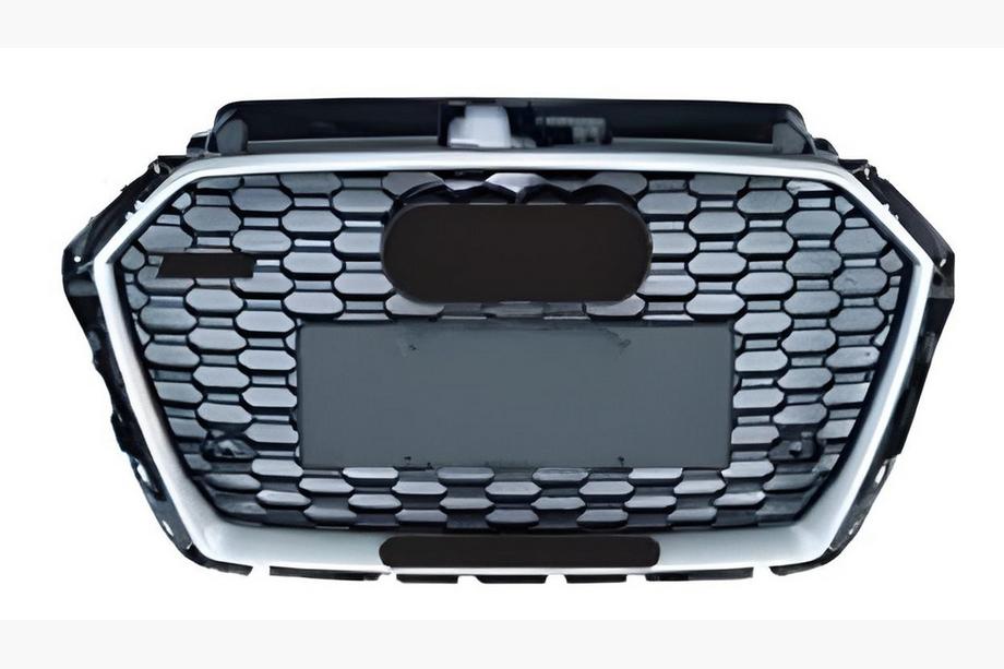 Audi A3 2012-2020 Frontgrill RS-Style (2016-2020, schwarz-grau mit Chrom) Image