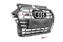 Audi A3 2012-2020 Frontgrill S-Style (2016-2020, grau mit Chrom) Foto 3