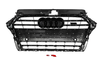 Audi A3 2012-2020 Frontgrill S-Style (2016-2020, grau mit Chrom) Foto 4