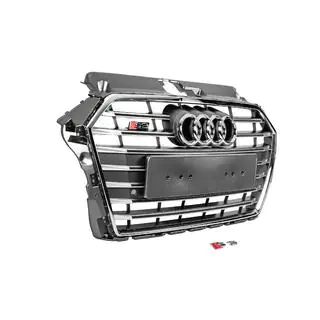 Frontgrill S-Style (2016-2020, grau mit Chrom) Foto 3