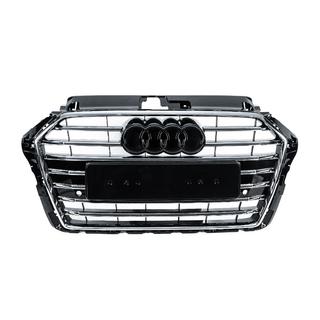 Frontgrill S-Style (2016-2020, Schwarz mit Chrom) Audi A3 2012-2020 Foto 1
