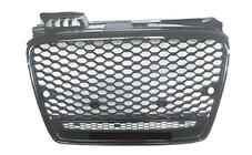 Audi A4 B7 2004-2008 Frontgrill RS-Style V-1 (ohne Logo, schwarz mit Chrom) Foto 1