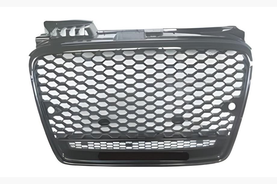 Audi A4 B7 2004-2008 Frontgrill RS-Style V-1 (ohne Logo, schwarz mit Chrom) Image
