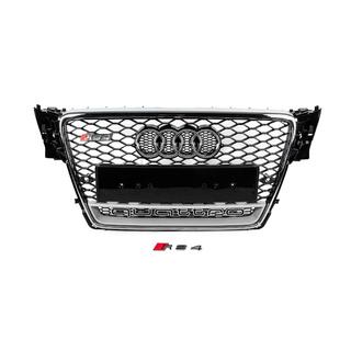 Frontgrill mit Quattro Schriftzug RS-Style (2007-2011, schwarz) Foto 1