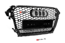 Audi A4 B8 2007-2015 Frontgrill RS-Style schwarz mit Quattro Schriftzug (2012-2015) Foto 2