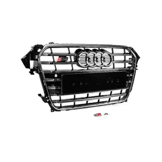 Frontgrill S-Style (2012-2015, schwarz mit Chrom) Foto 3