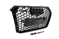 Audi A4 B9 2015-2024 RS-Style Kühlergrill vorne mit Quattro Schriftzug (2015-2019, schwarz) Foto 3