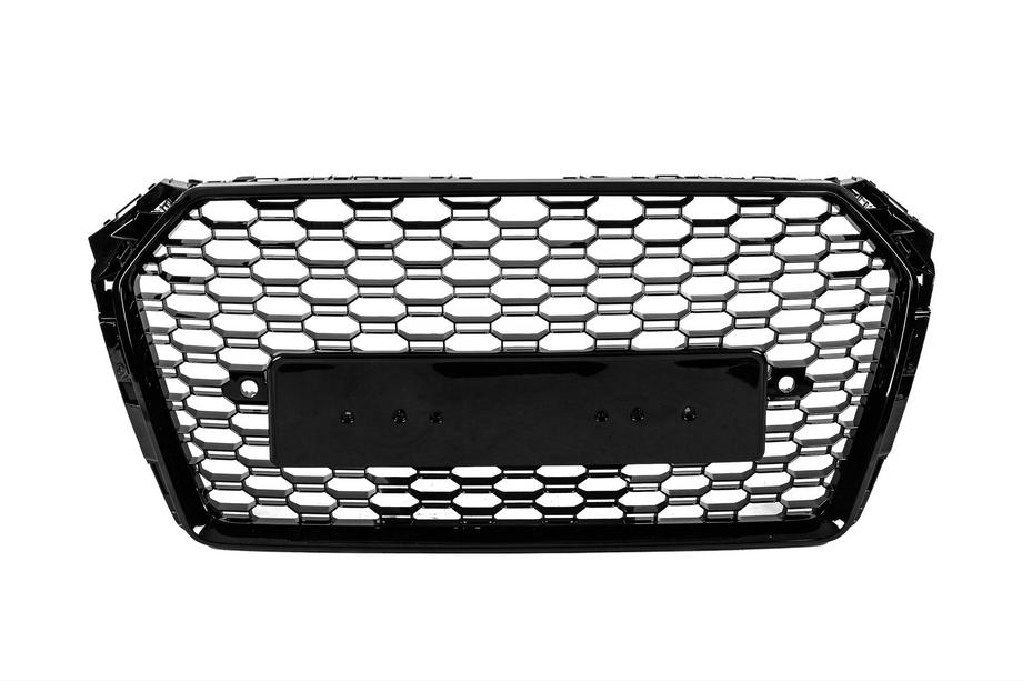 Audi A4 B9 2015-2024 Frontgrill RS-Style Quattro (ohne Logo, 2015-2019, schwarz) Image