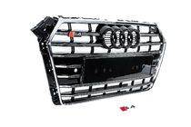 Audi A4 B9 2015-2024 Kühlergrill vorne S-style (2015-2019, Chrom+Schwarz) Foto 3