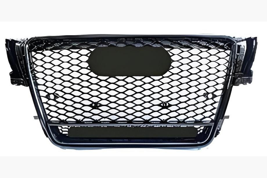 Audi A5 2007-2015 Frontgrill RS-Style mit Quattro Schriftzug (2007-2011, schwarz) Image