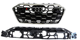 Audi A6 C8 2018–2025 Frontgrill RS-Style (2024-, grau mit Chrom) Foto 1