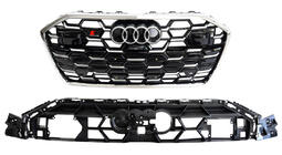 Audi A6 C8 2018–2025 Frontgrill RS-Style (2024-, grau mit Chrom) Foto 4