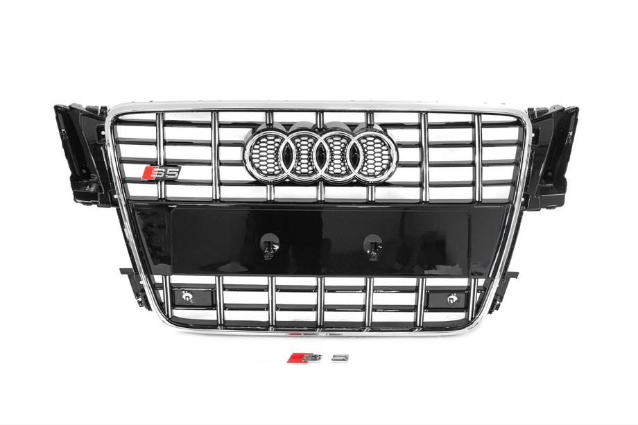 Audi A5 2007-2015 Frontgrill S-Style (2007-2011, schwarz mit Chrom) Image