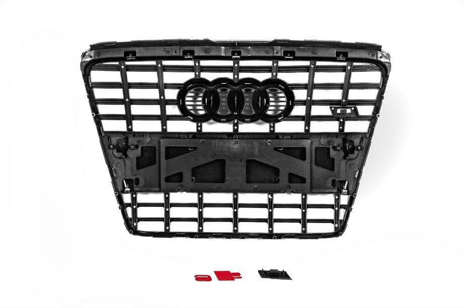 Audi A6 C6 2004-2011 Frontgrill S-Style (schwarz mit Chrom) Foto 5