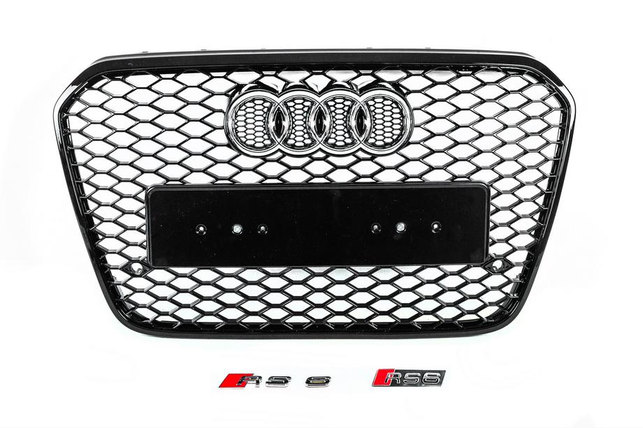 Audi A6 C7 2011-2017 Frontgrill schwarz RS-Style (2011-2014) Image