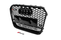 Audi A6 C7 2011-2017 Frontgrill RS-Style schwarz mit Quattro Schriftzug (2011-2014) Foto 2