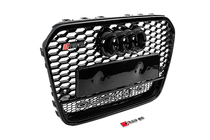 Audi A6 C7 2011-2017 Frontgrill RS-Style schwarz mit Quattro Schriftzug (2011-2014) Foto 3